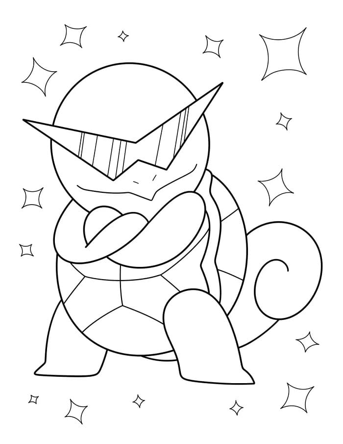 Squirtle Gratis per Bambini da colorare