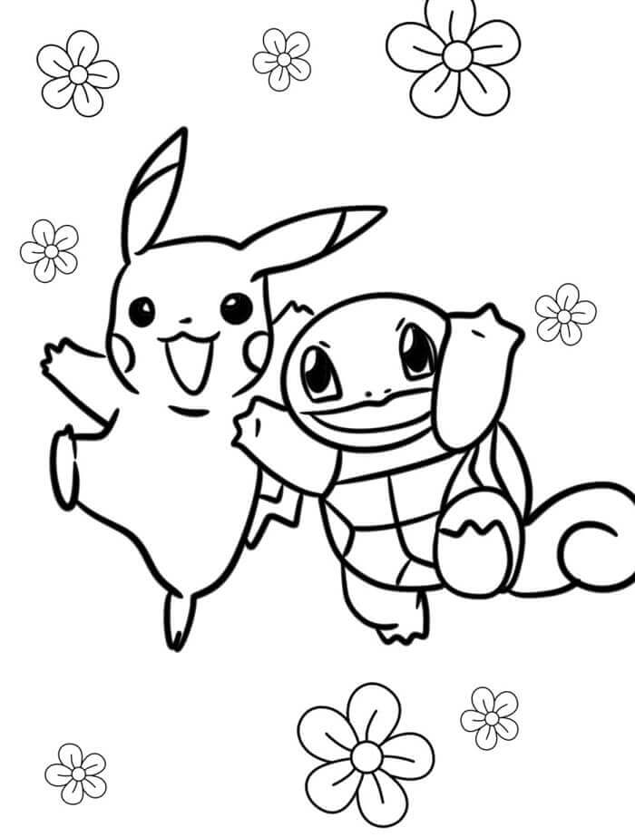 Squirtle Immagine Gratis da colorare