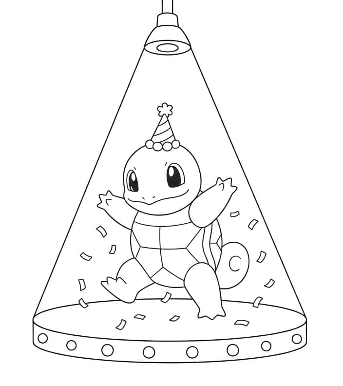 Squirtle Omaggio da colorare