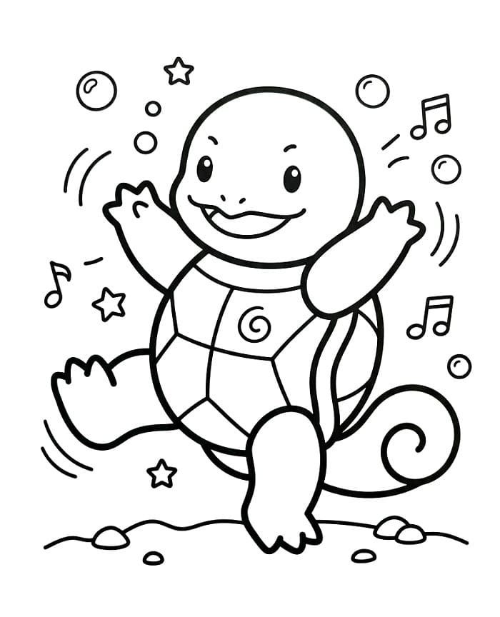 Squirtle Pokemon da colorare