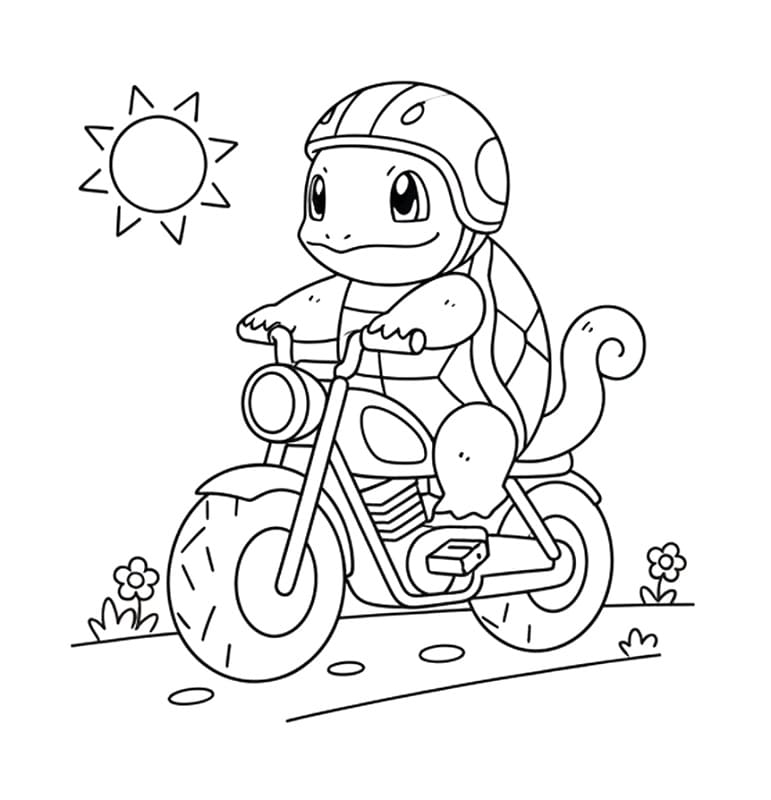 Squirtle Semplice da colorare