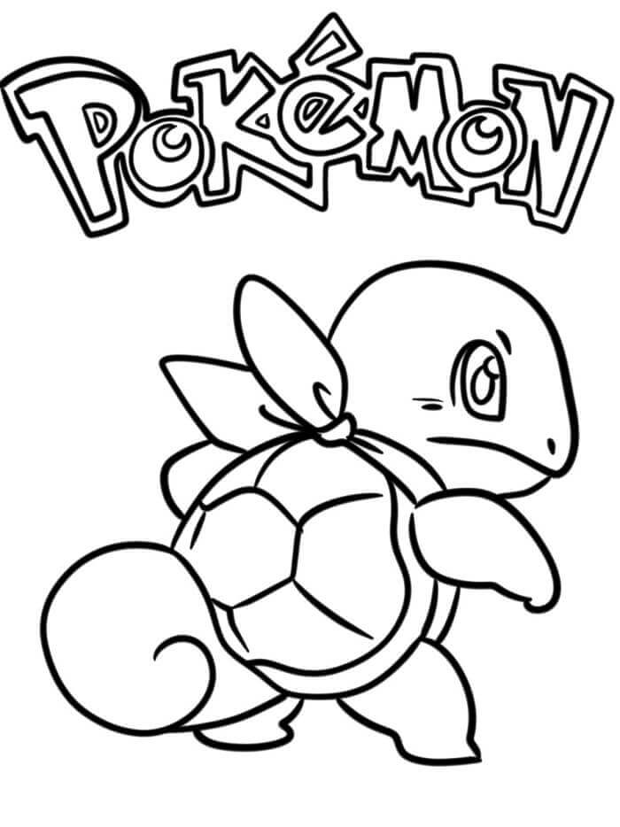 Squirtle Stampabile per Bambini da colorare