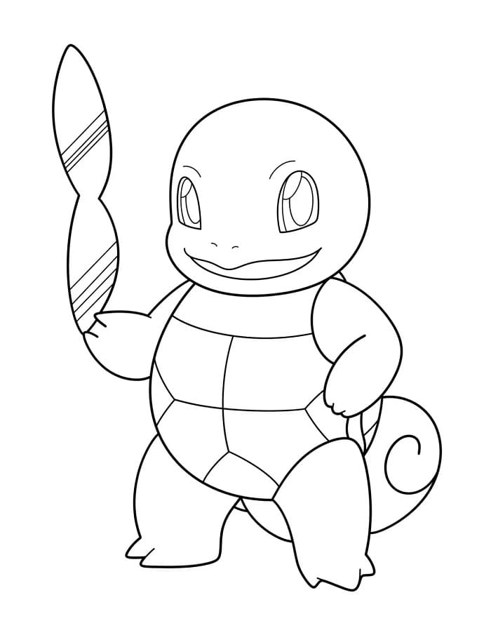 Squirtle Stampabile per Piccoli da colorare