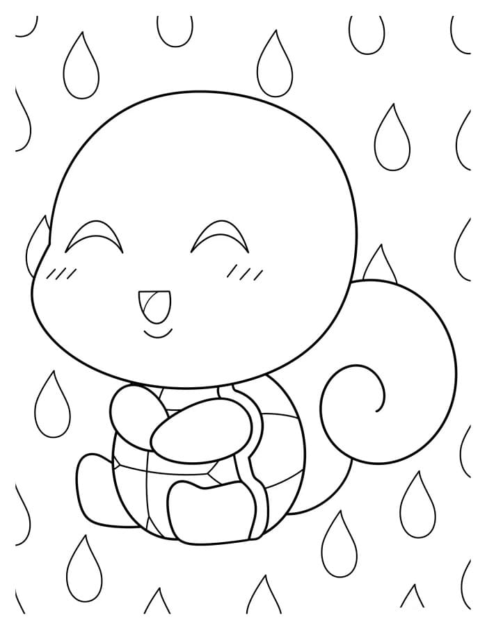 Squirtle Stampabile da colorare