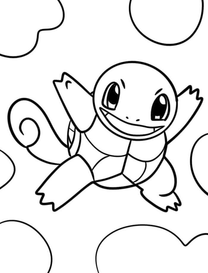 Squirtle per Bimbi di 1 Anno da colorare