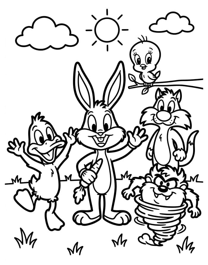 Stampa Looney Tunes da colorare