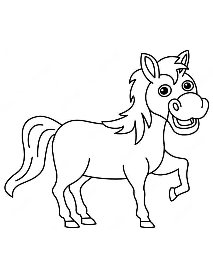 Stampabile Gratis Asino da colorare