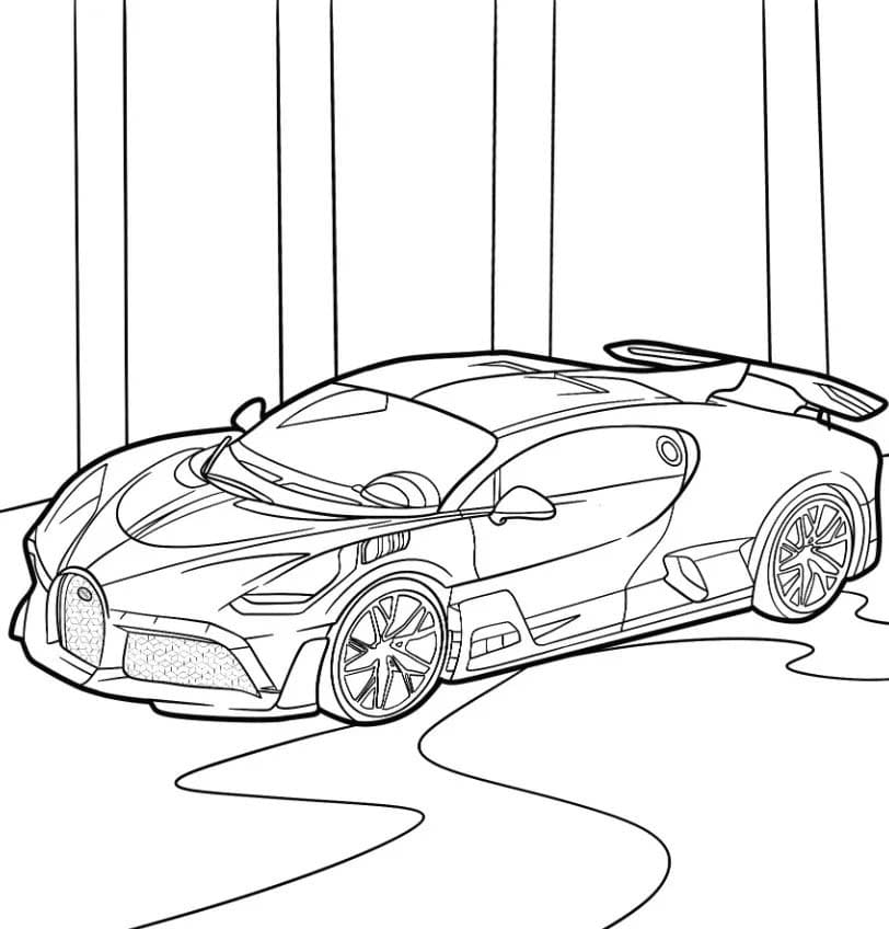 Stampabile Gratis Bugatti da colorare