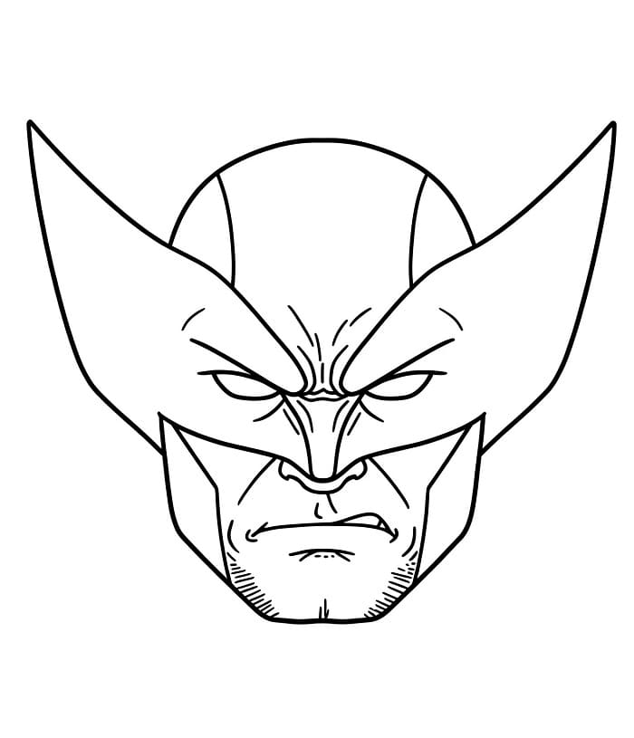 Stampabile Gratis Wolverine da colorare
