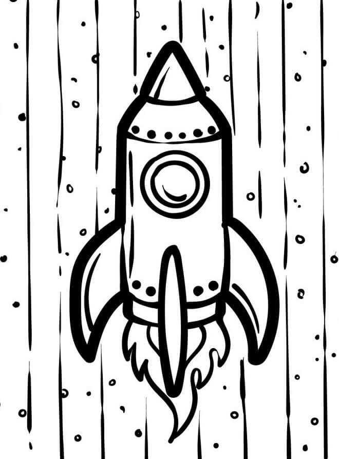 Stampabile Razzo Omaggio da colorare