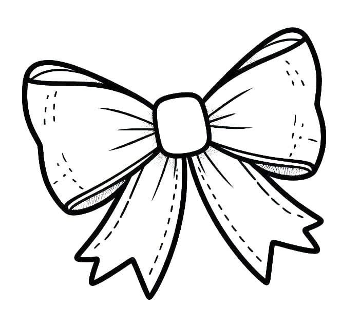 Stampabile fiocco gratis da colorare