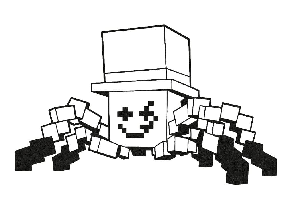 Steal a Brainrot SpyderSammy da colorare