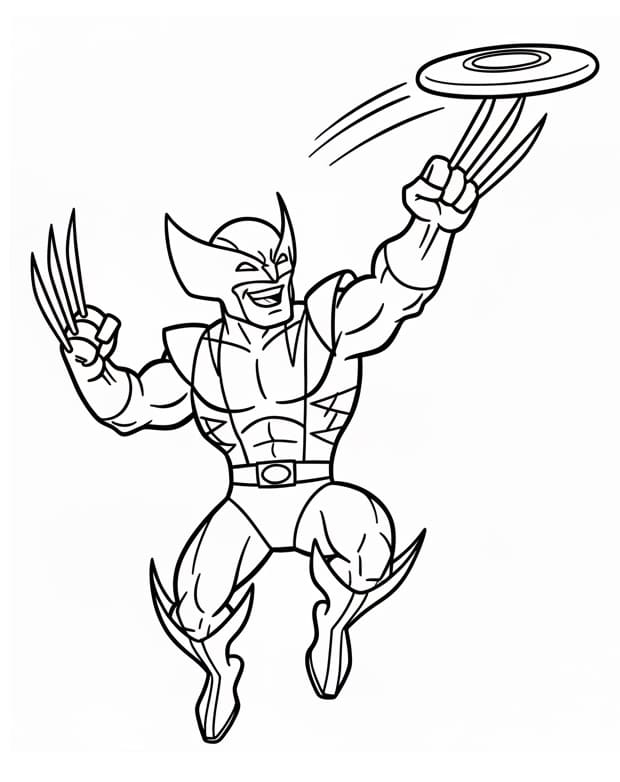 Supereroe Marvel Wolverine da colorare