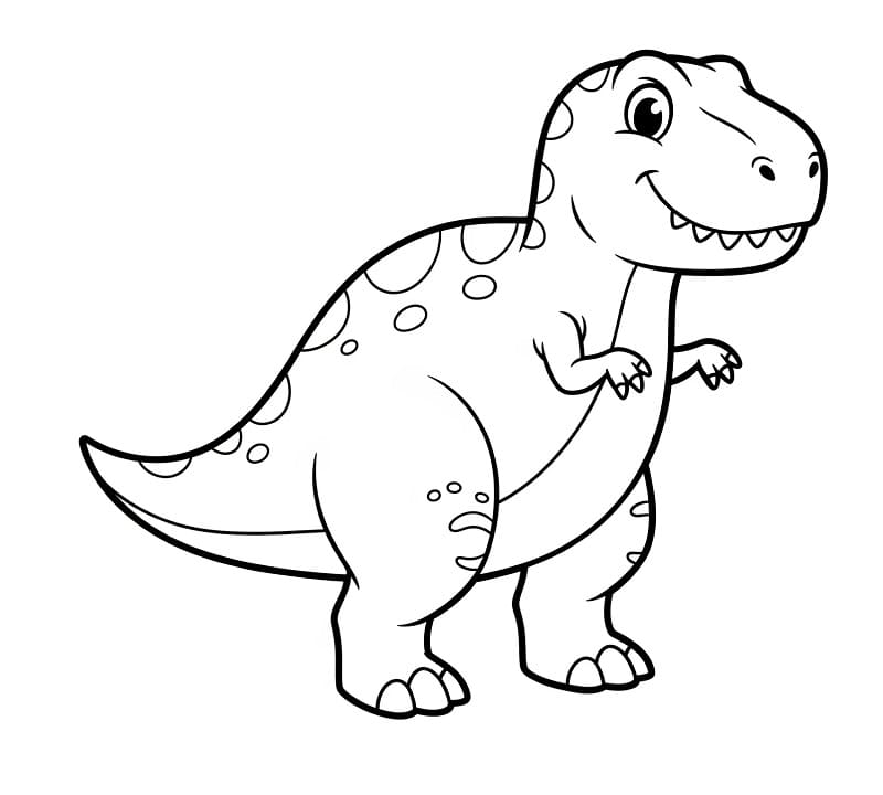 T-rex Immagine Gratis da colorare