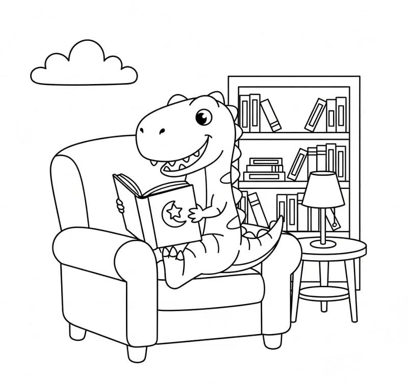 T-rex Regalo da colorare