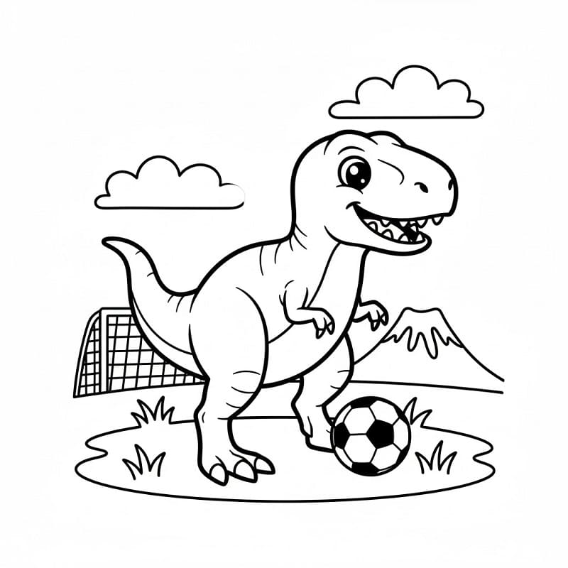 T-rex Stampabile da colorare