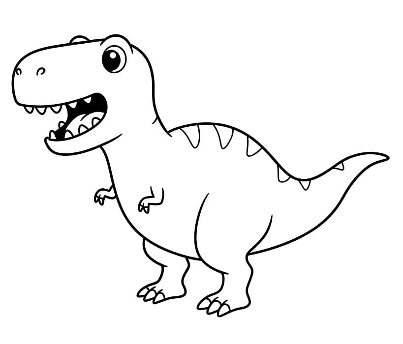 T-rex per Bimbi da colorare