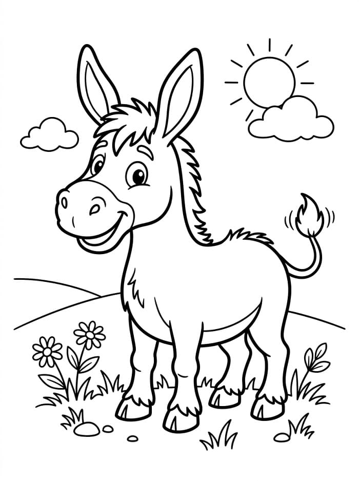 Asini da colorare