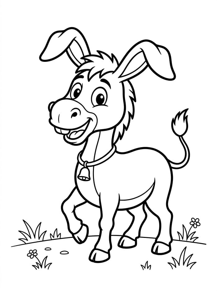 Un Asino Normale da colorare