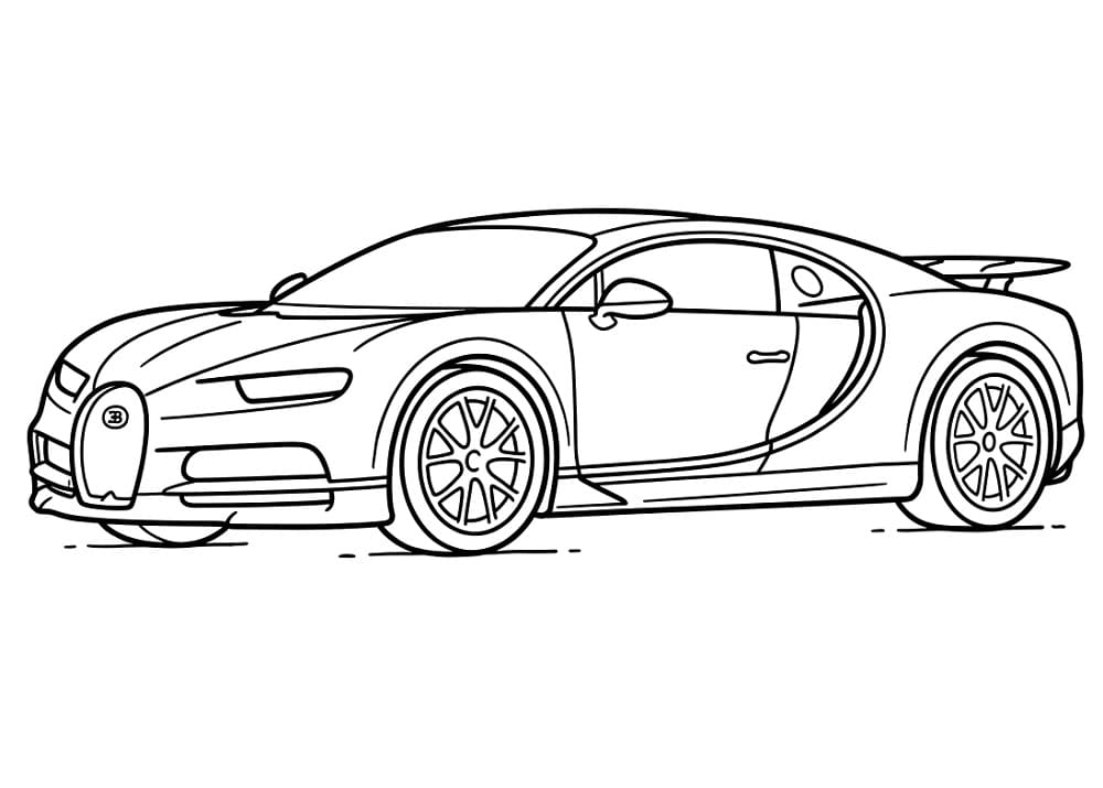 Un Bugatti Auto da colorare