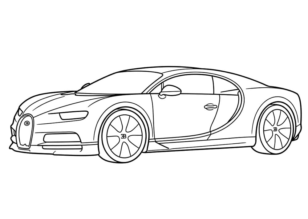 Un Bugatti da colorare