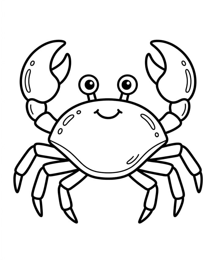 Un Granchio Dolcissimo da colorare