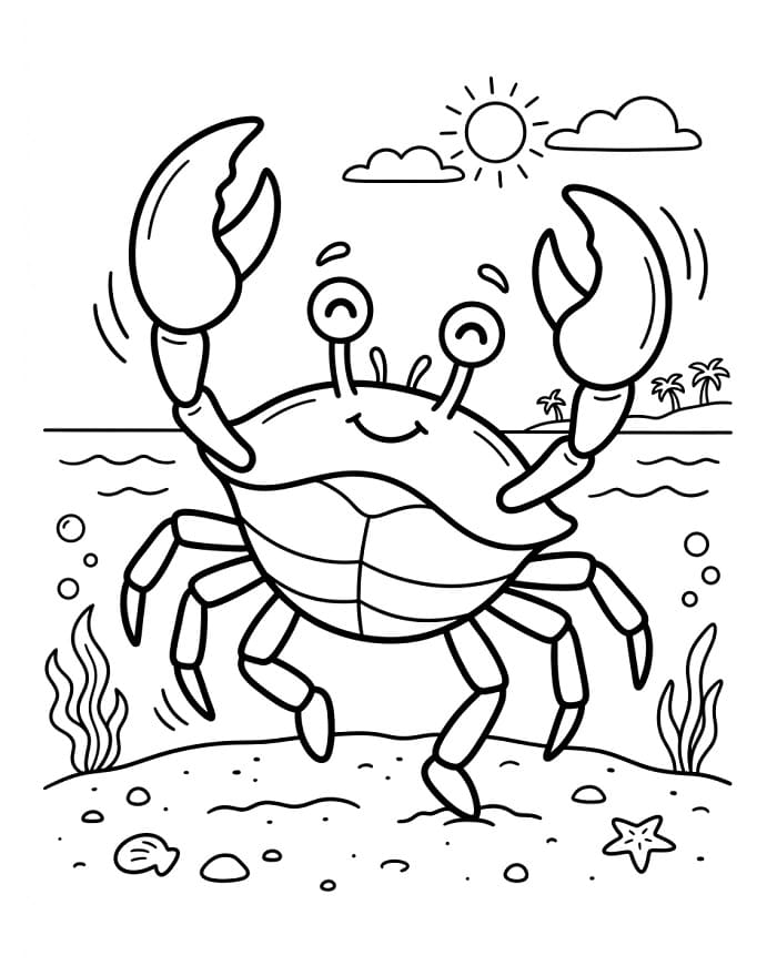Un Granchio da colorare