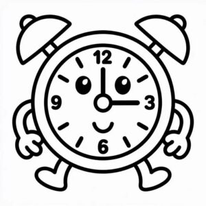 Un Orologio Dolcissimo da colorare