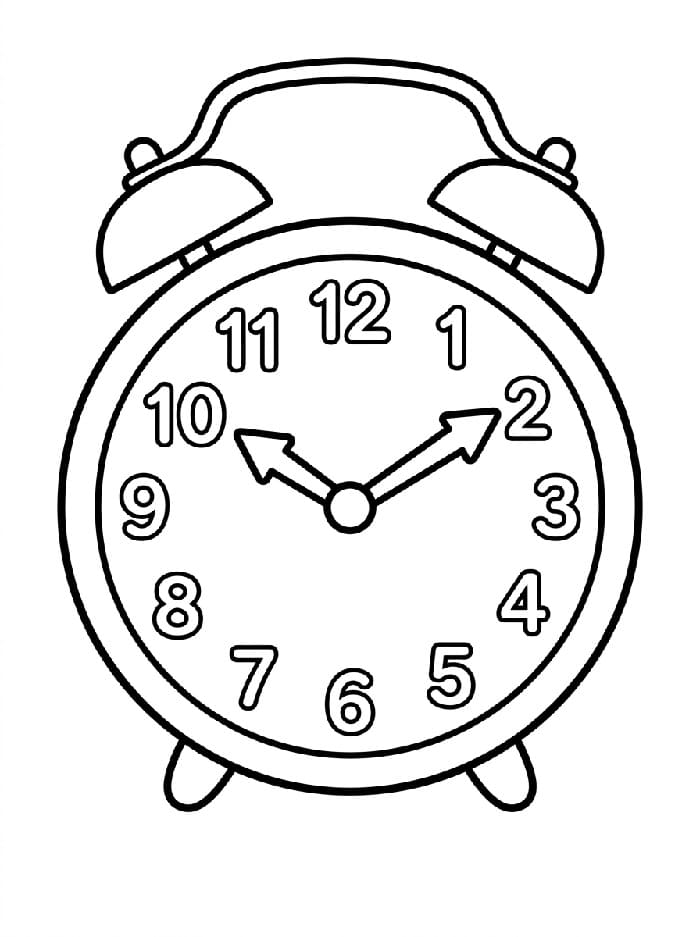 Orologio da colorare