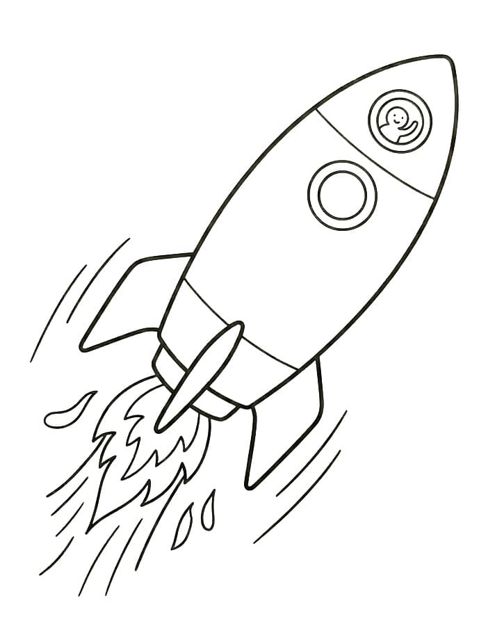 Un Razzo da colorare