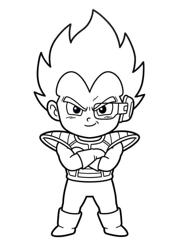 Vegeta Figo da colorare