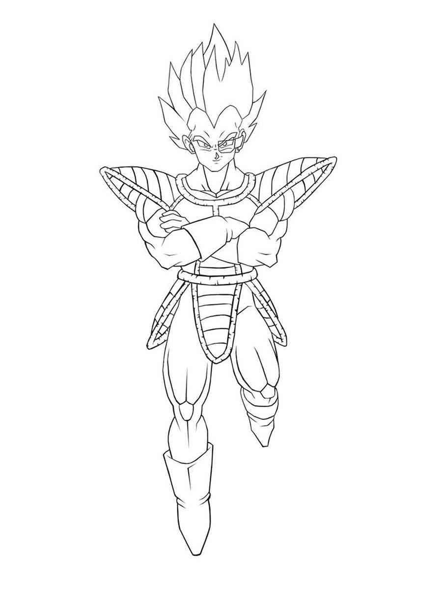 Vegeta Gratis Stampabile da colorare