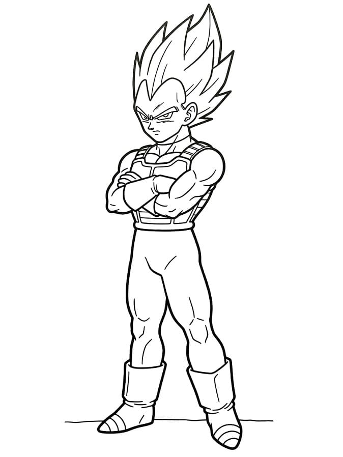 Vegeta Gratuito da colorare