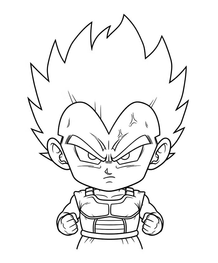Vegeta Straordinario da colorare