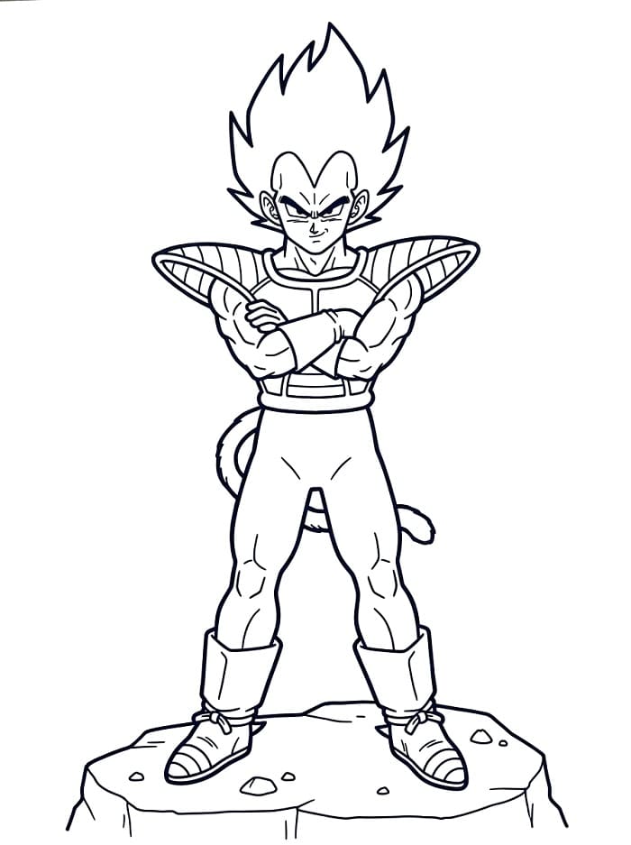 Vegeta Super Saiyan da colorare