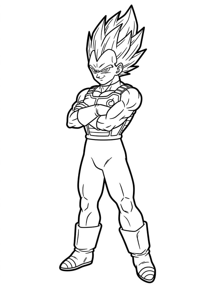 Vegeta da colorare