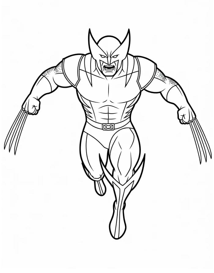 Wolverine Fantastico da colorare