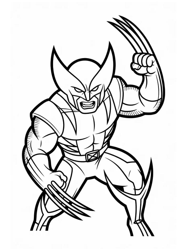 Wolverine Figo da colorare