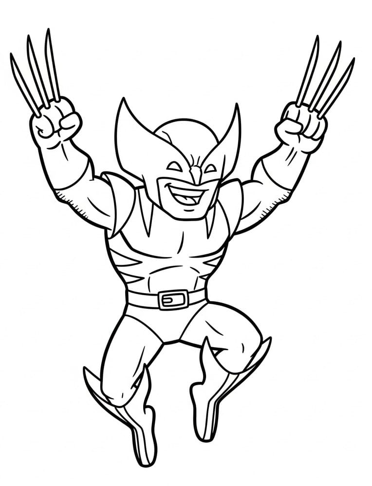 Wolverine Gratis Stampabile da colorare