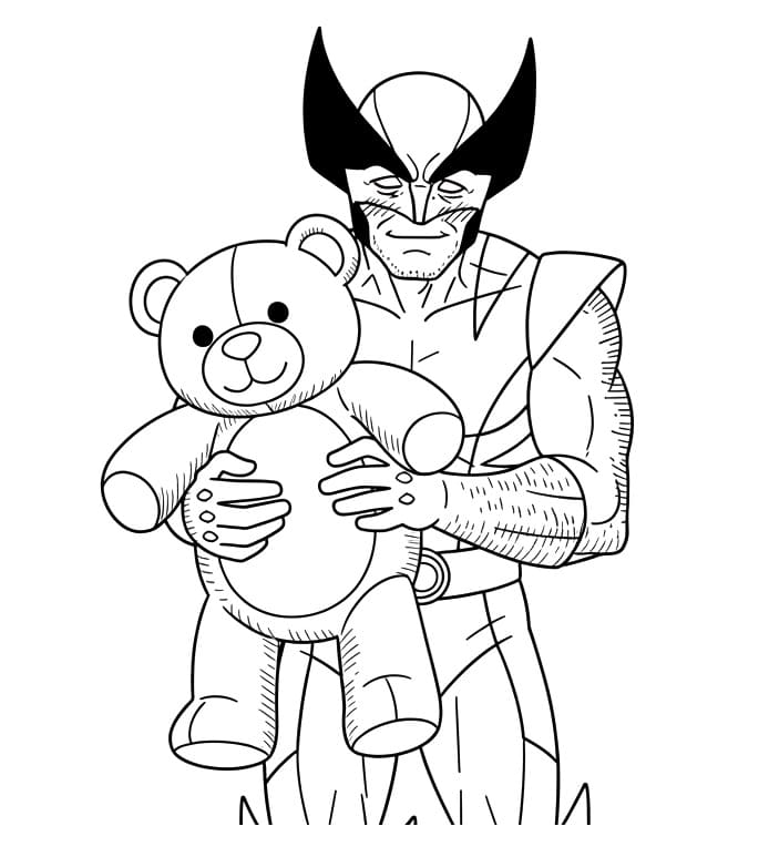 Wolverine Gratuito da colorare