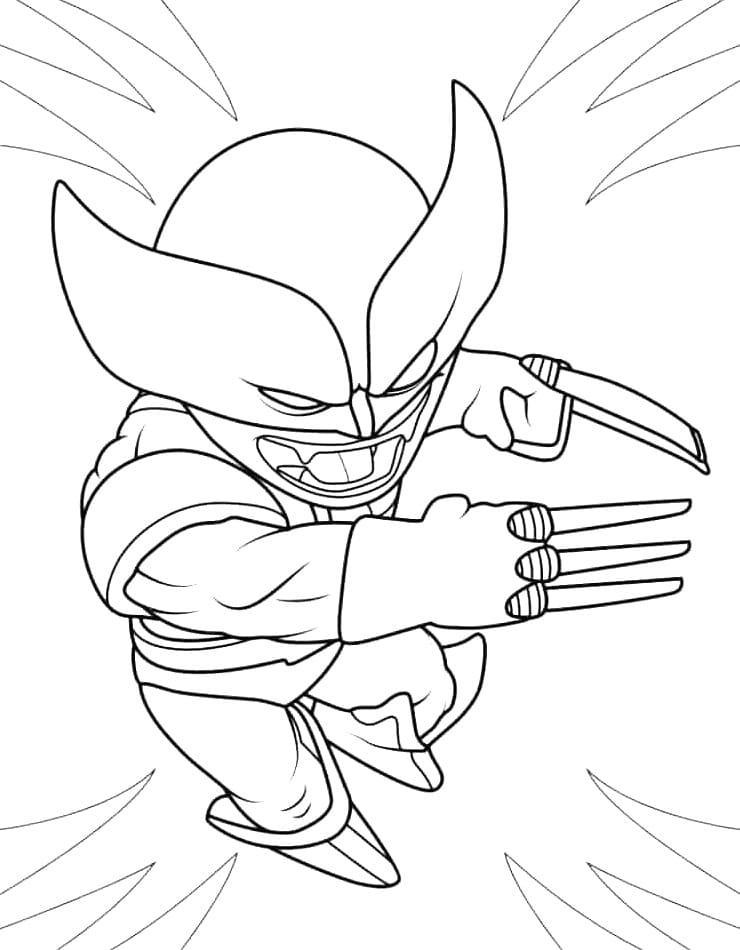 Wolverine Immagine Stampabile da colorare