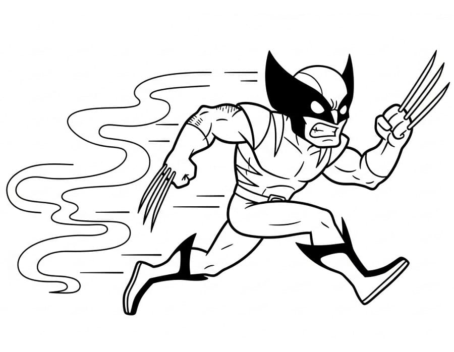 Wolverine Omaggio da colorare