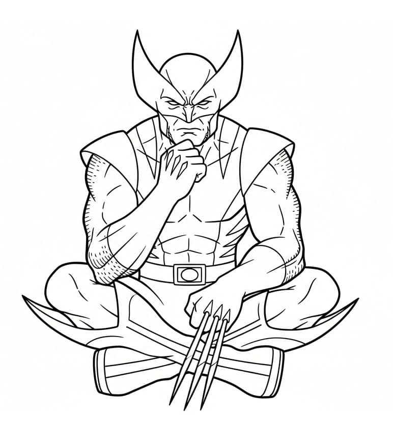 Wolverine Regalo da colorare