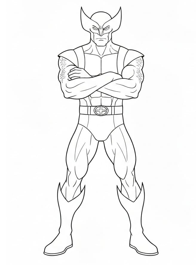 Wolverine Stampabile Gratis da colorare