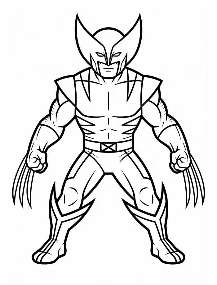 Wolverine Supereroe da colorare