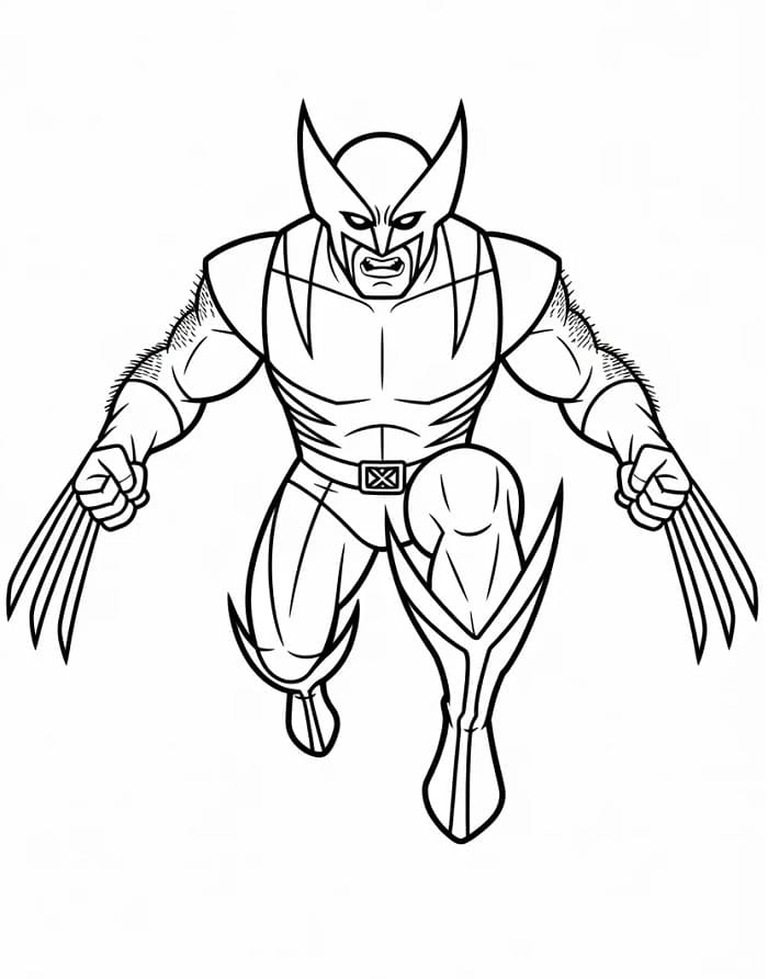 Wolverine dai X-Men da colorare