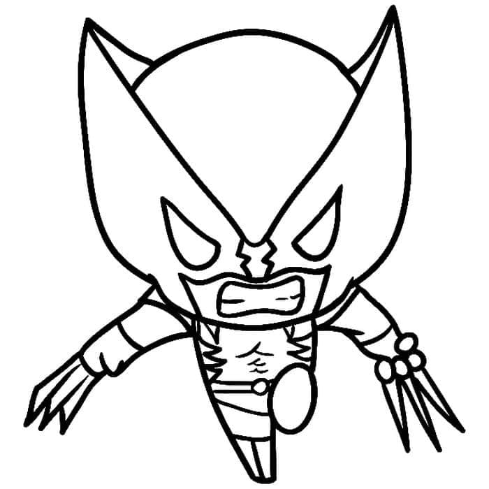 Wolverine per Bimbi di 3 Anni da colorare