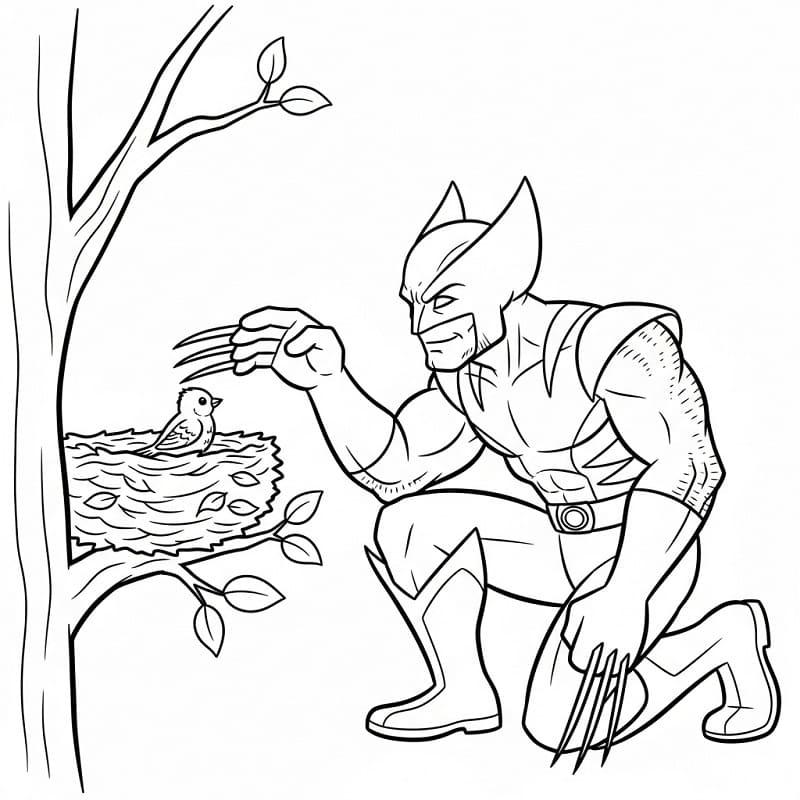 Wolverine per Bimbi da colorare