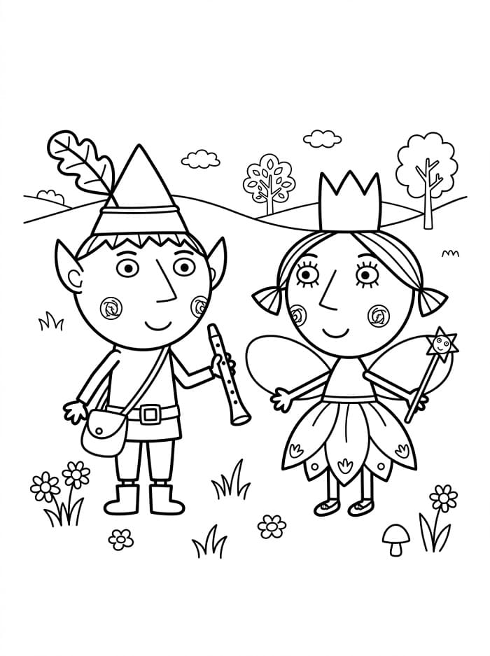 Ben e Holly Animato da colorare