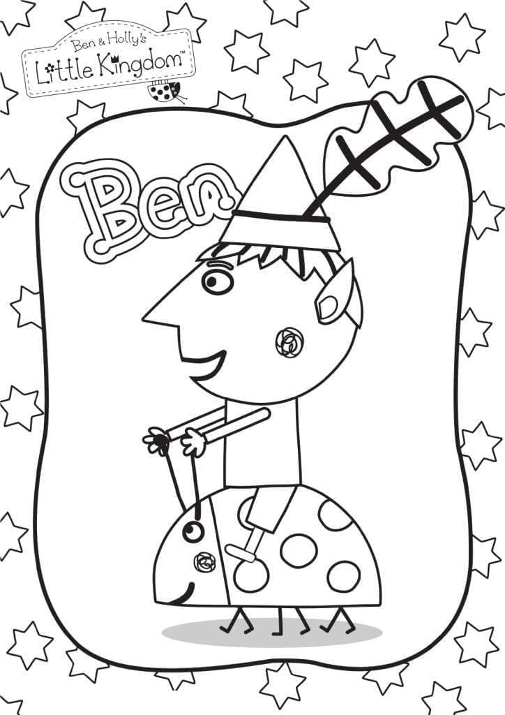 Ben e Holly per Bimbi di 6 Anni da colorare